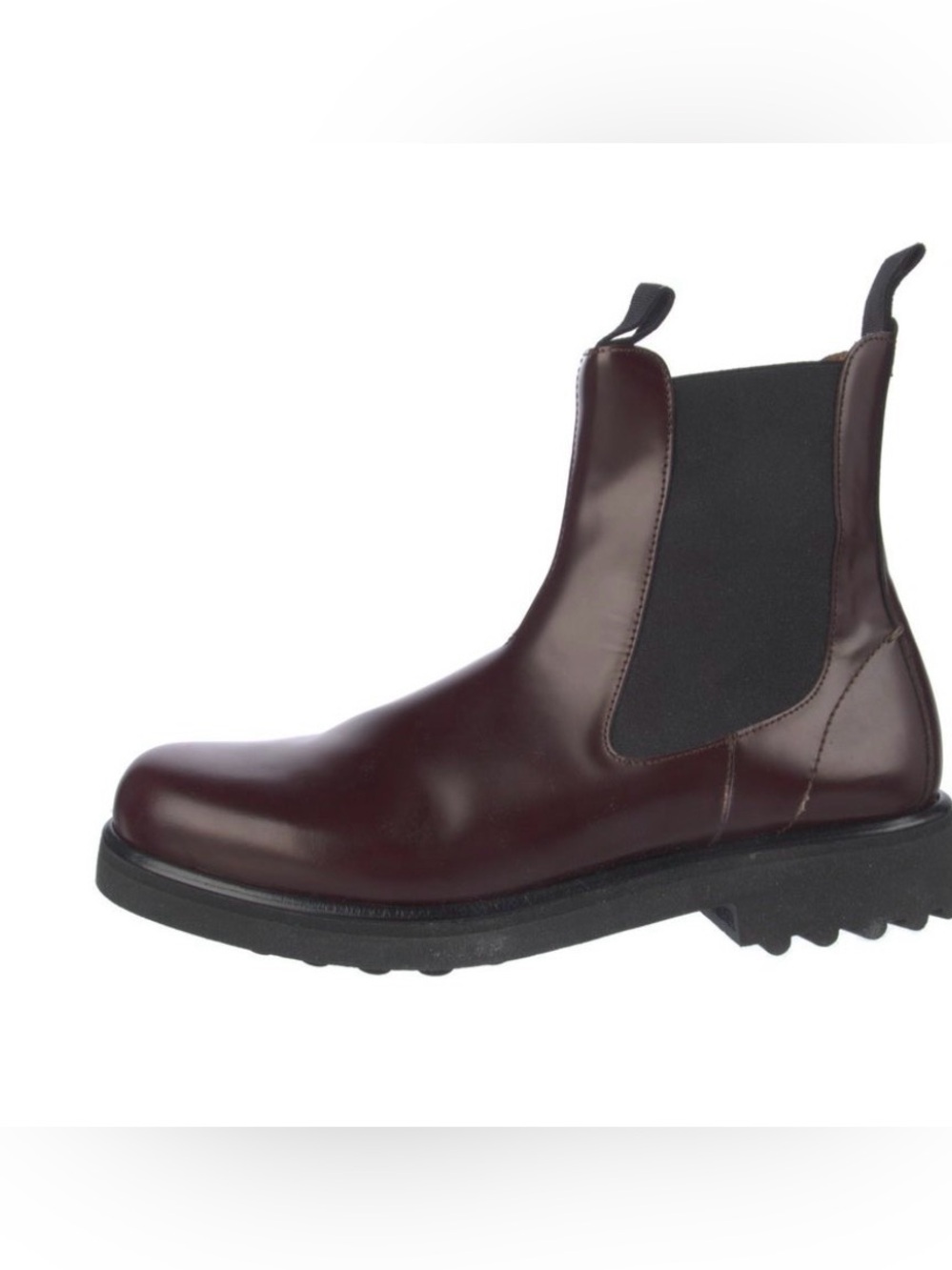 Emme Parsons Wine Leather Chelsea Boots